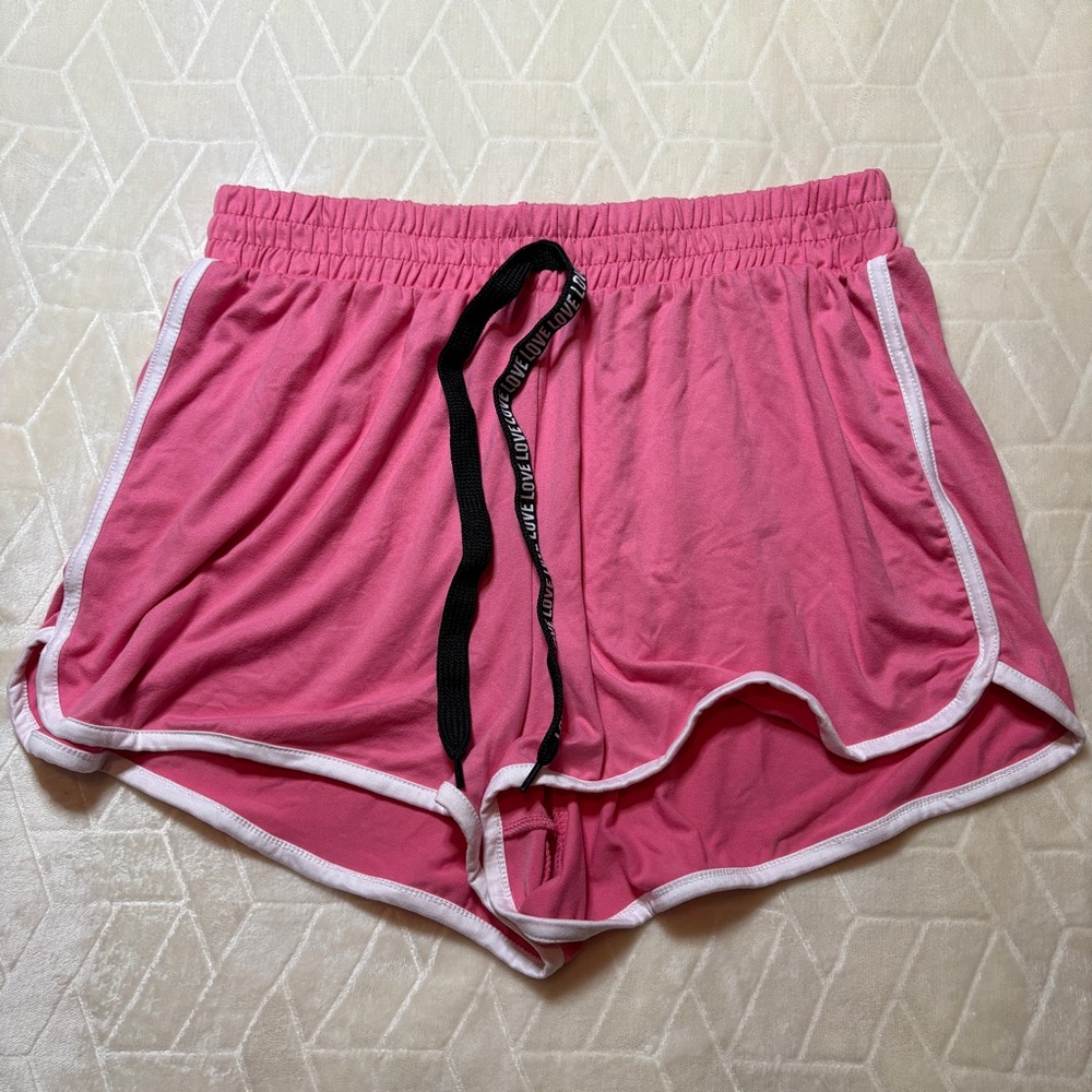 Belle Tweed Pink Shorts - Size Large